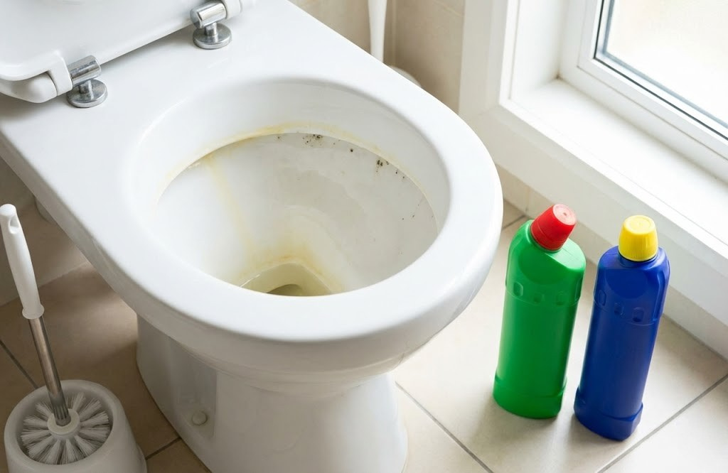 黄ばみにはサンポール、黒ずみにはドメスト。汚れに効く正しいトイレ掃除の手順