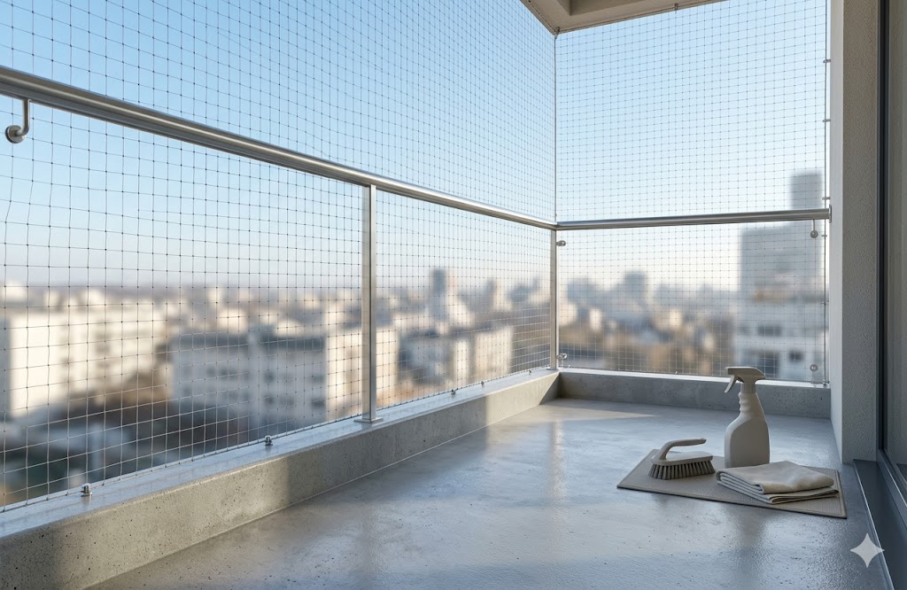 ベランダの鳩のフン掃除と除菌のコツ！鳥が来る理由を解消するネット設置の全手順