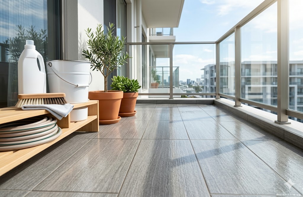 ベランダの苔やカビ掃除！ぬるま湯と洗剤で根こそぎ落とす手順と効果的な予防法