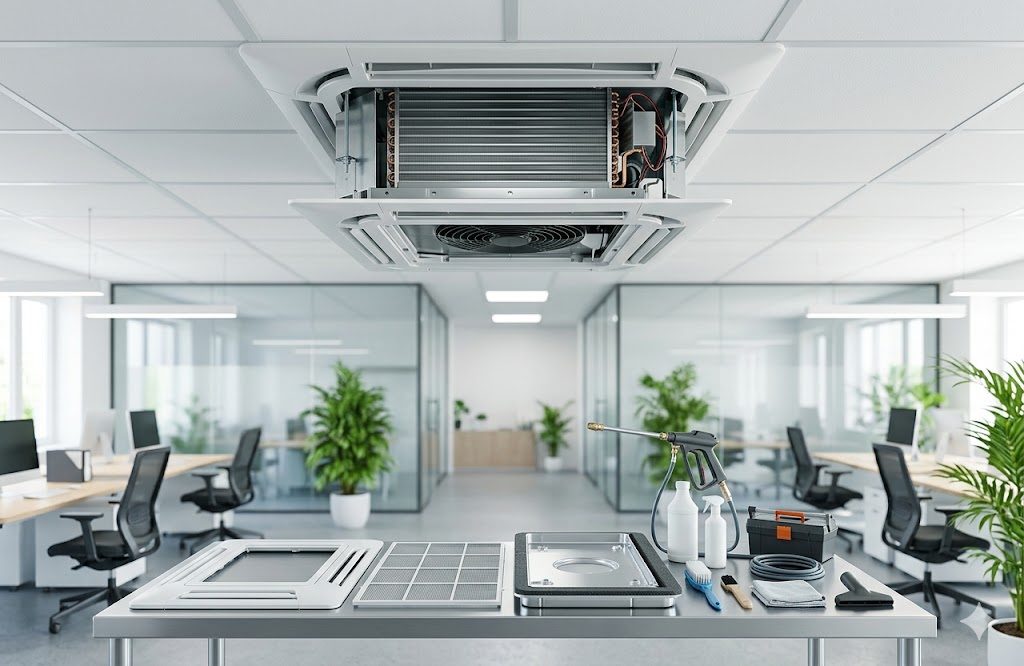 業務用エアコンのカビを放置するリスクとは？プロが教える正しい掃除の手順を徹底解説