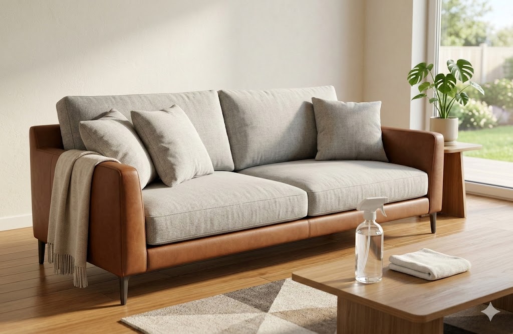 アルカリ電解水でソファは綺麗になる？素材別の見分け方と正しい掃除法