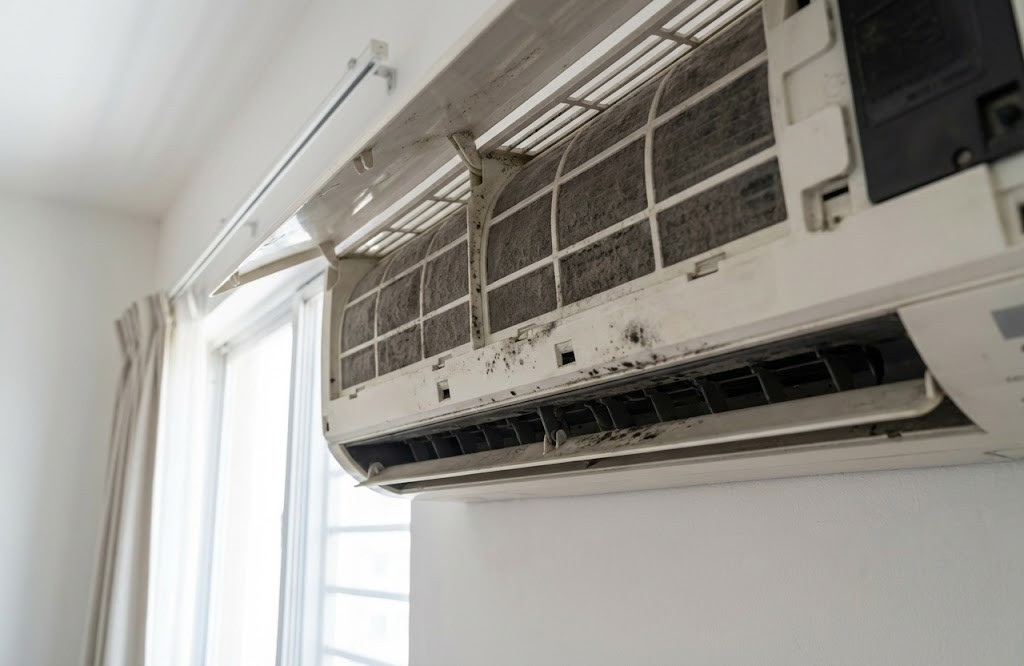 賃貸のエアコンがカビだらけ！費用は大家？管理会社が動かない時の対処法と掃除のコツ