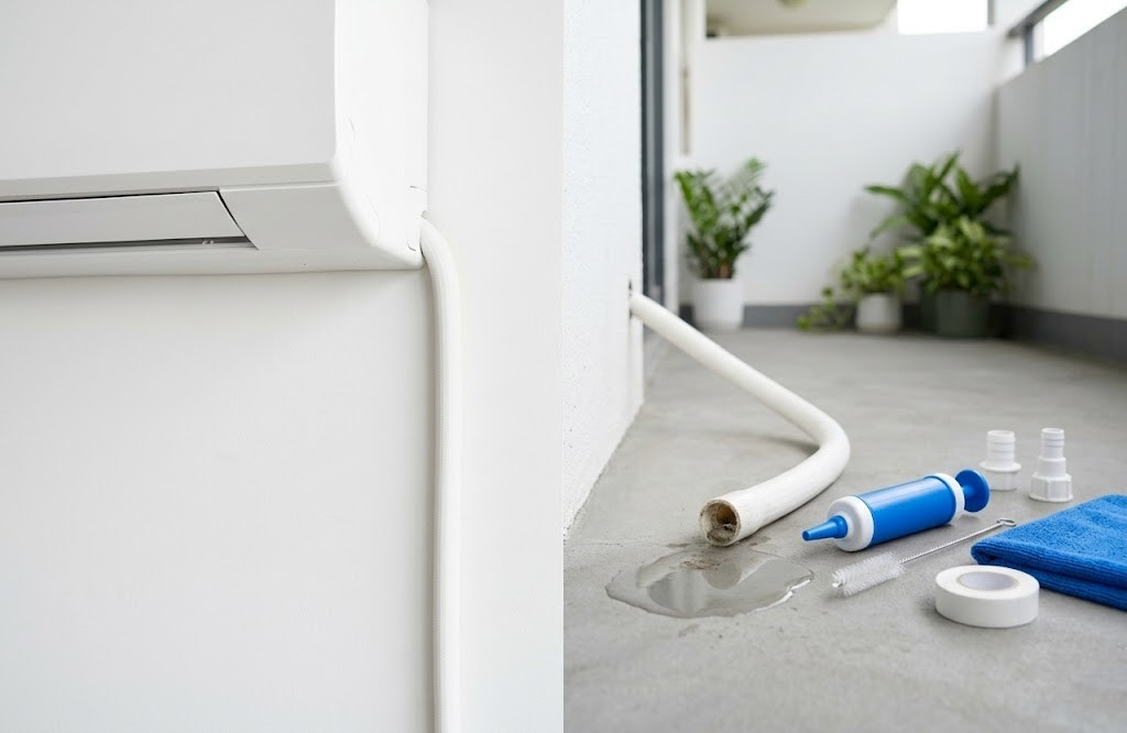 エアコンのドレンホースつまり原因と直し方！水漏れ放置の危険と自分で止める手順