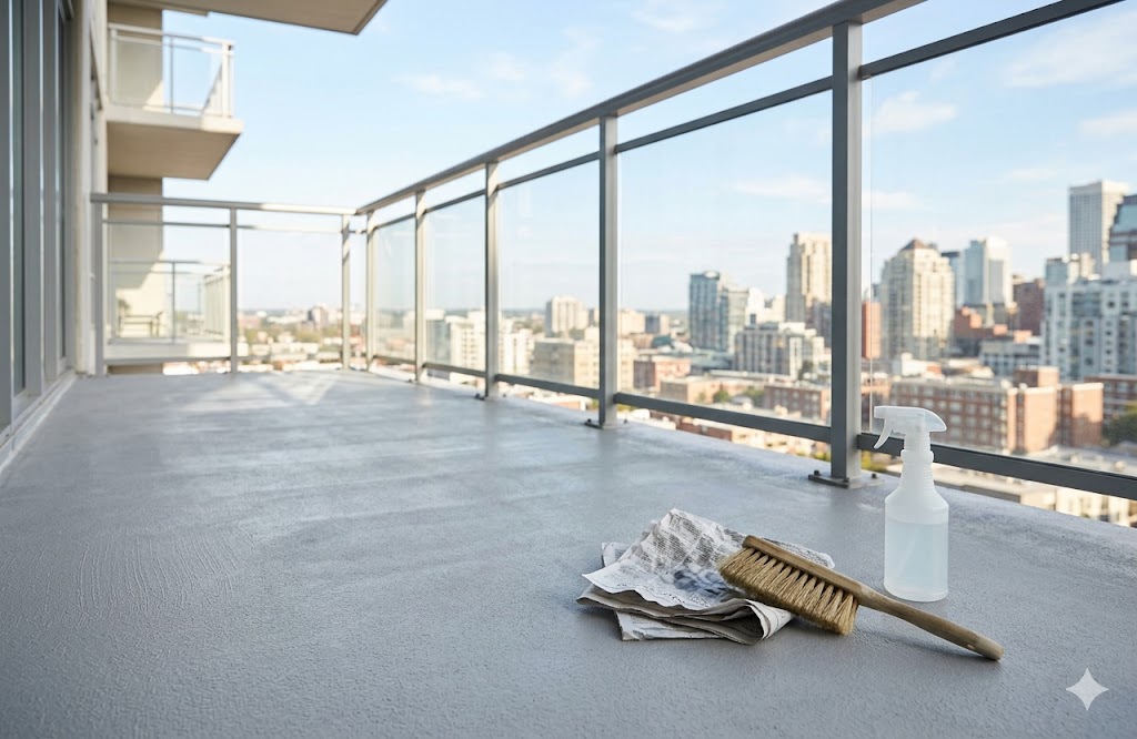 マンションのベランダ掃除は水流しNG？新聞紙とブラシで汚れを落とす「水なし」全手順