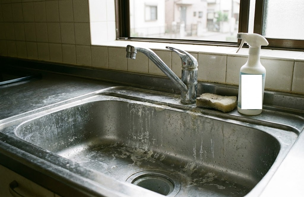 【プロが解説】シンクの水垢が落ちない！クエン酸でも消えない白い汚れの落とし方と注意点