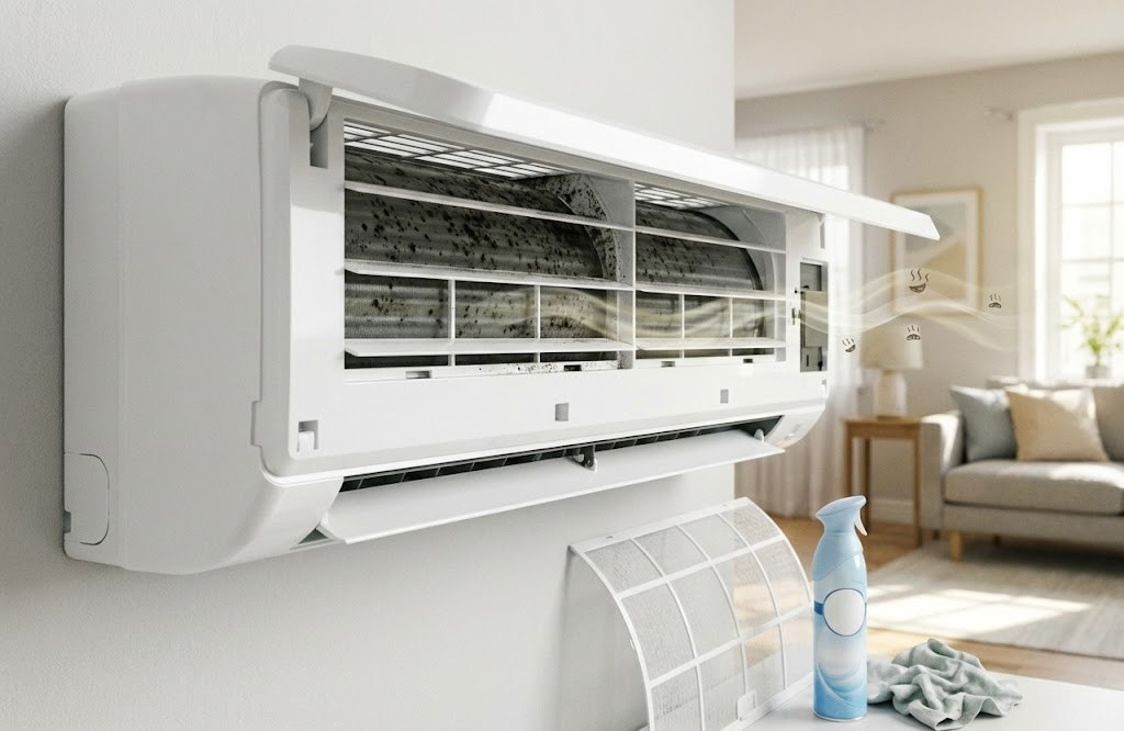 エアコン掃除したのに臭い｜原因は奥のカビ？今すぐ効く応急処置を解説