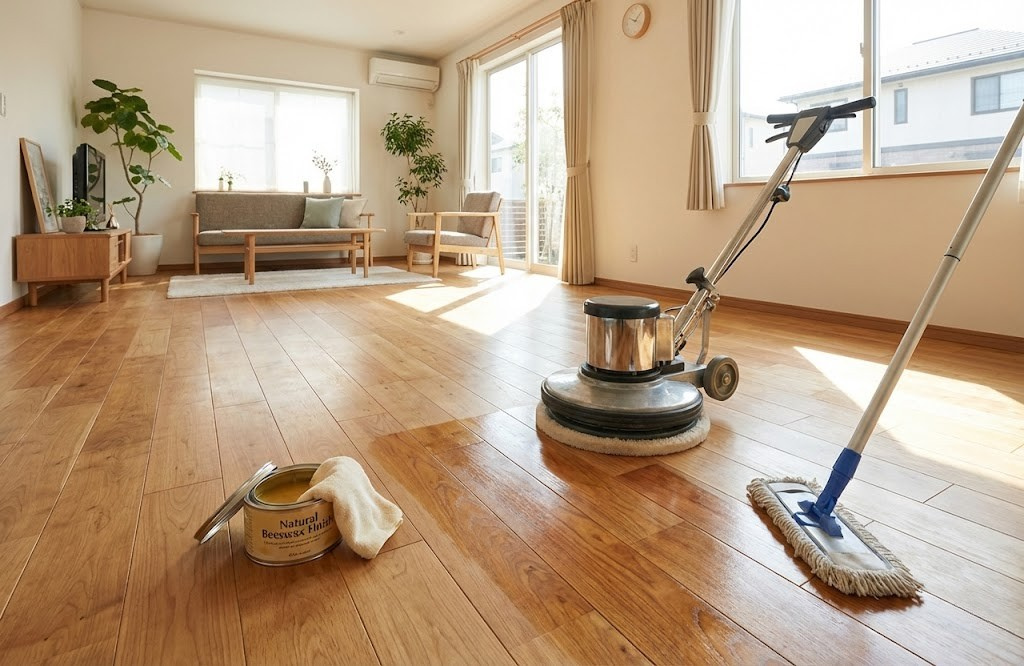 無垢材フローリングの手入れ方法｜黒ずみの原因と自分でできる掃除・業者に相談する目安